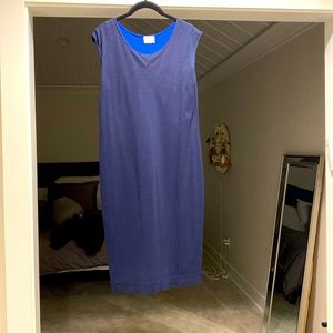 Navy cotton sleeveless dress, super comfortable
